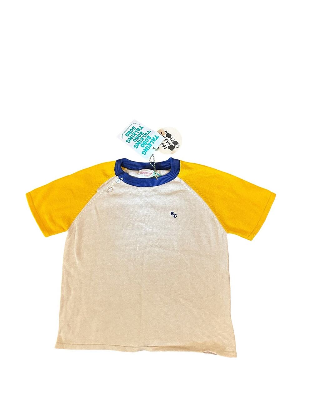 NWT Toddler 2-3 Year Bobo Choses Talking Bobo B.C Sail Rope Knitted T-Shirt